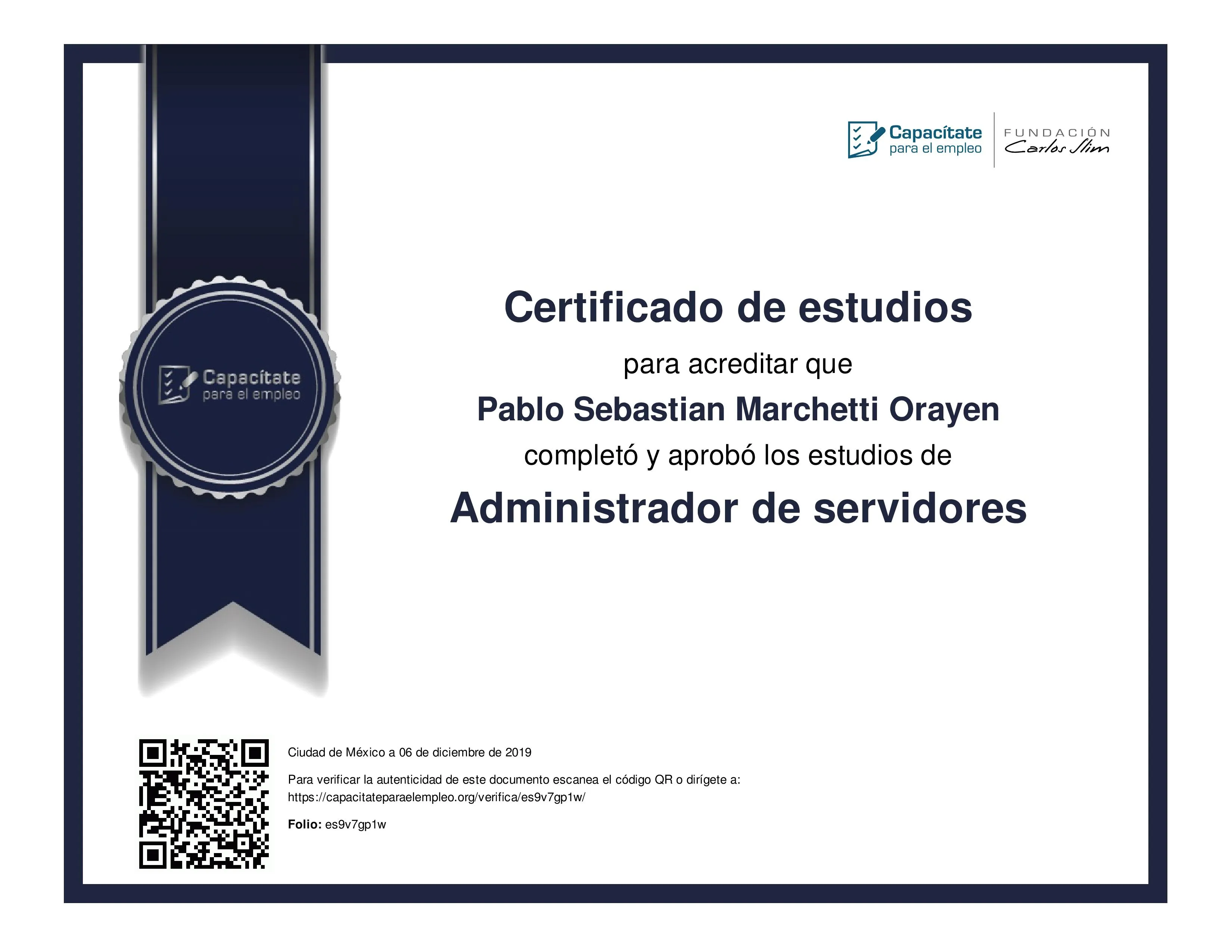 Administrador de Servidores